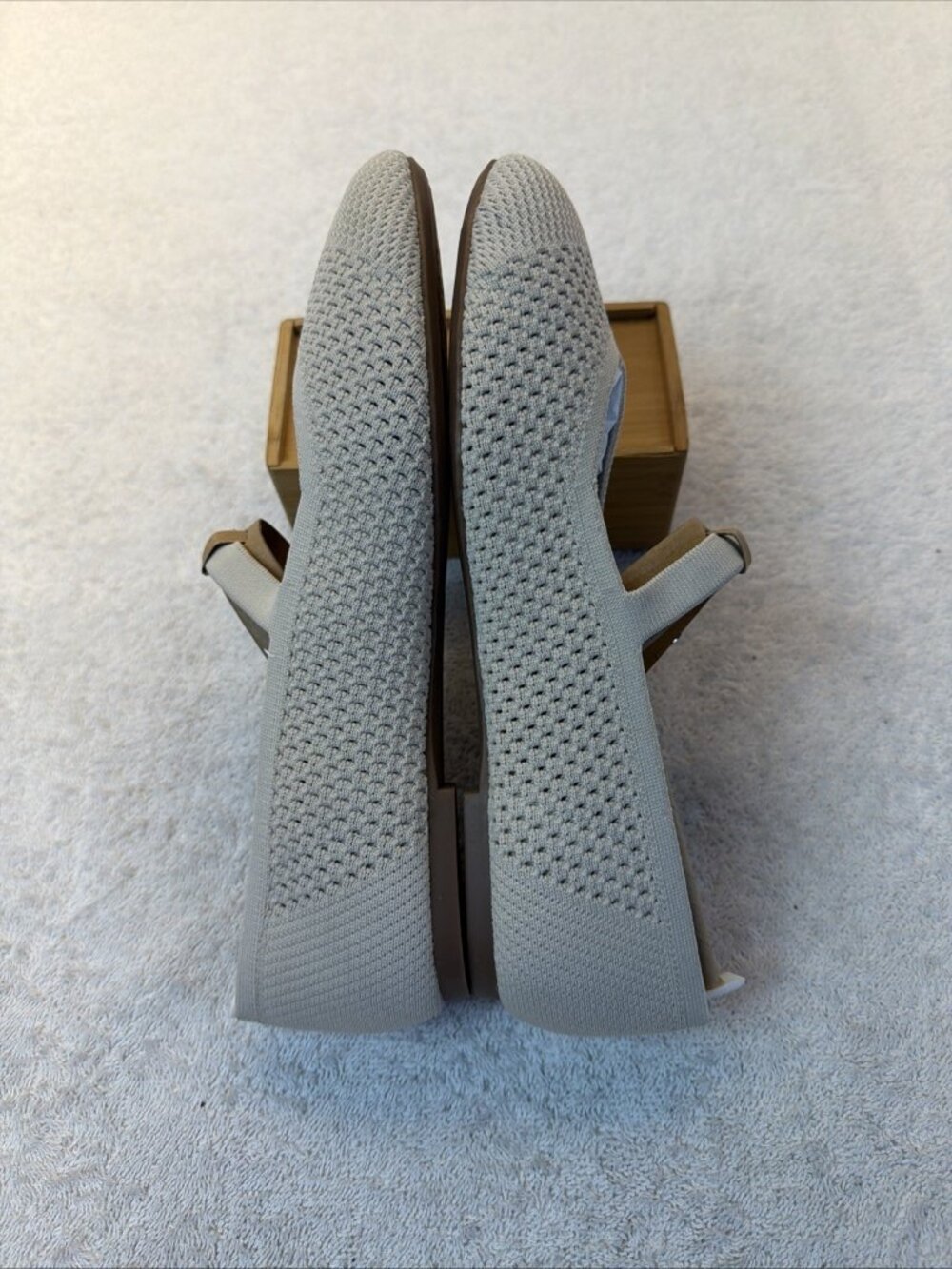 Kelly & Katie TAJAH Size 6M Light Beige Mary Jane Flat Knit Women Sz 7.5 NEW - Picture 3 of 8